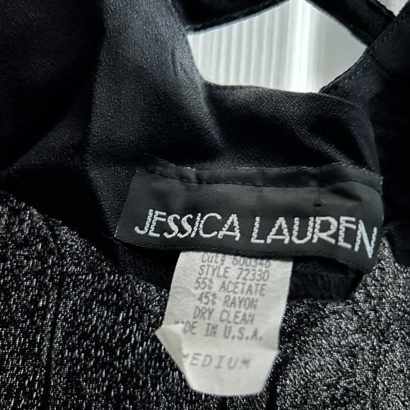 Jessica Lauren Sleeveless Vintage Black Dress, Size Medium - Picture 4 of 4